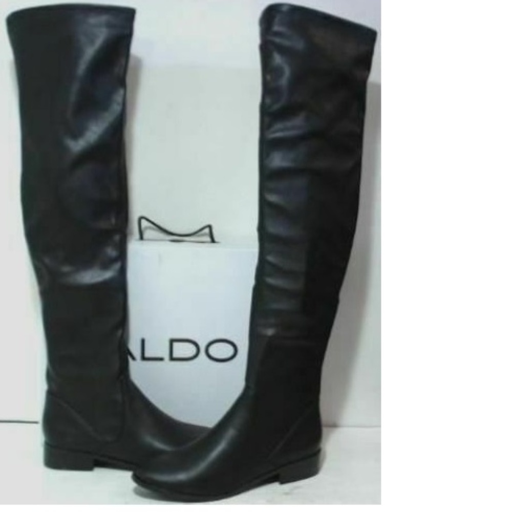 Aldo sz6 Elinna-96 Over The Knee Boots - Black NEW